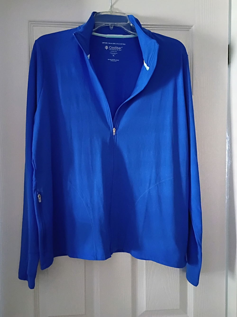 Coolibar Royal Blue Lightweight Zip Jacket